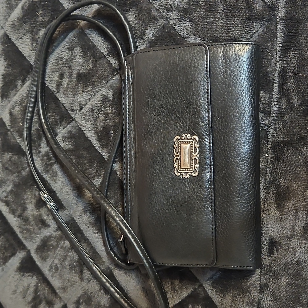 Elegant Black Fossil Leather Women's Bag
